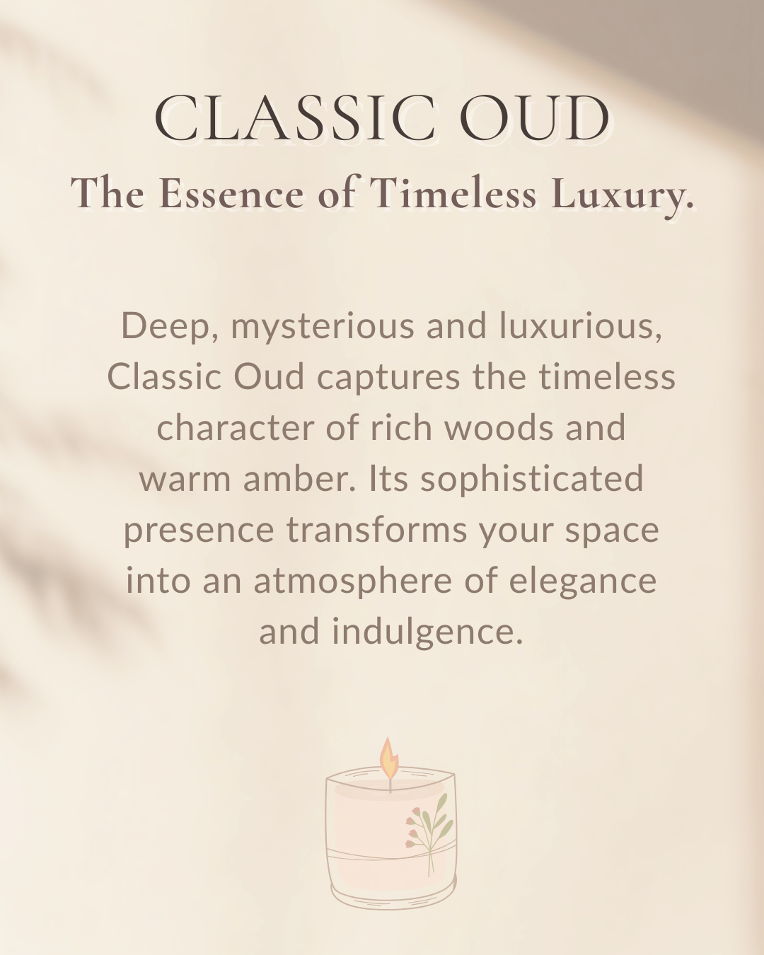 Classic Oud | Scented Soy Wax Tealight Candles | Pack of 18