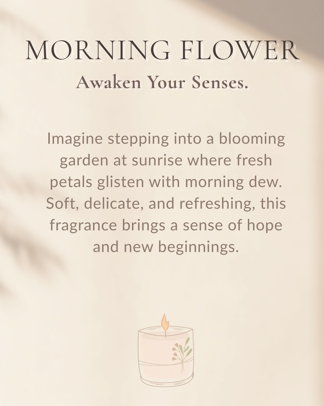 Dawn Bloom | Morning Flower | Soy Wax Candle | NAYAM