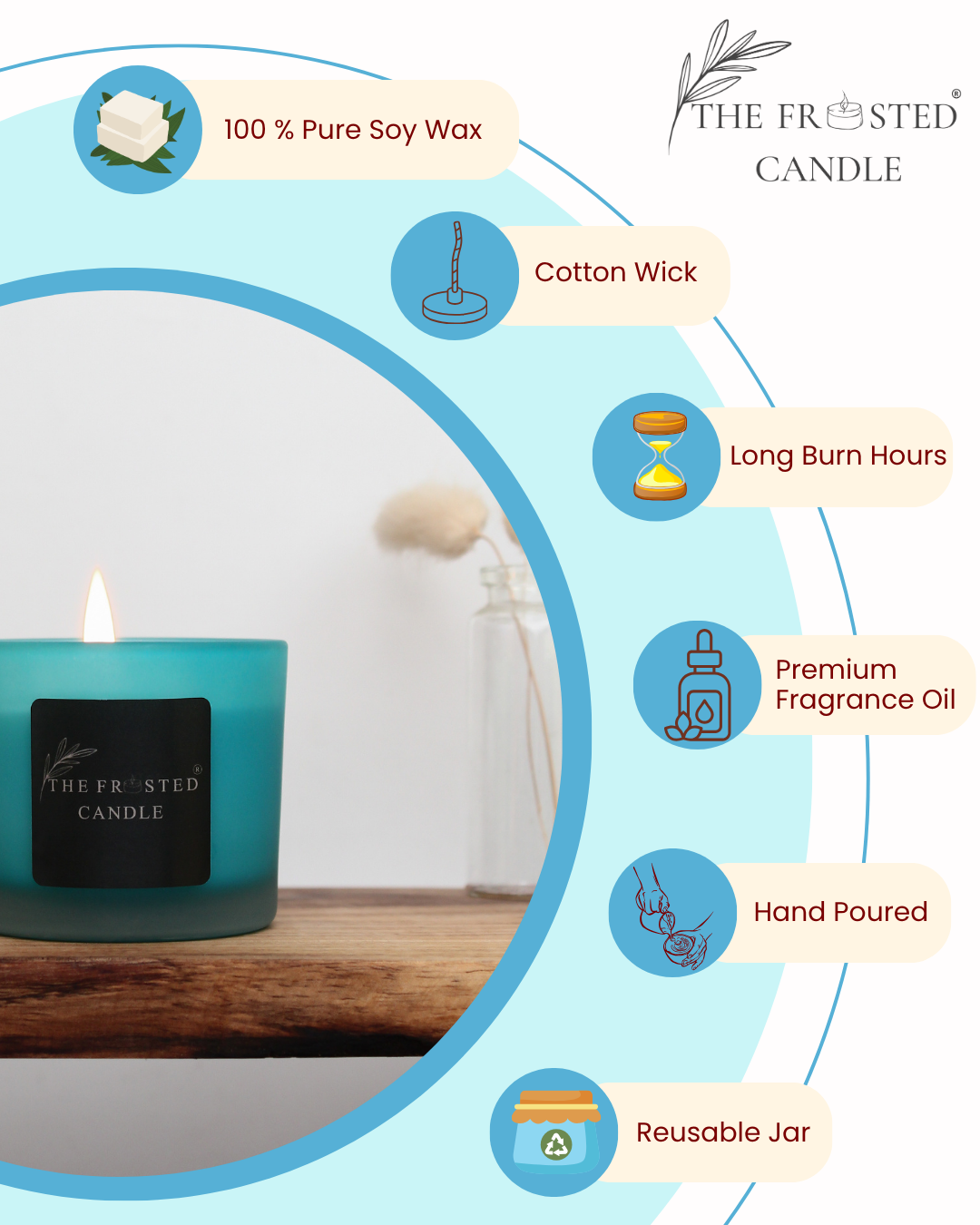 Winter Blossom | Cardamom & Saffron | Soy Wax Candle | MANAM