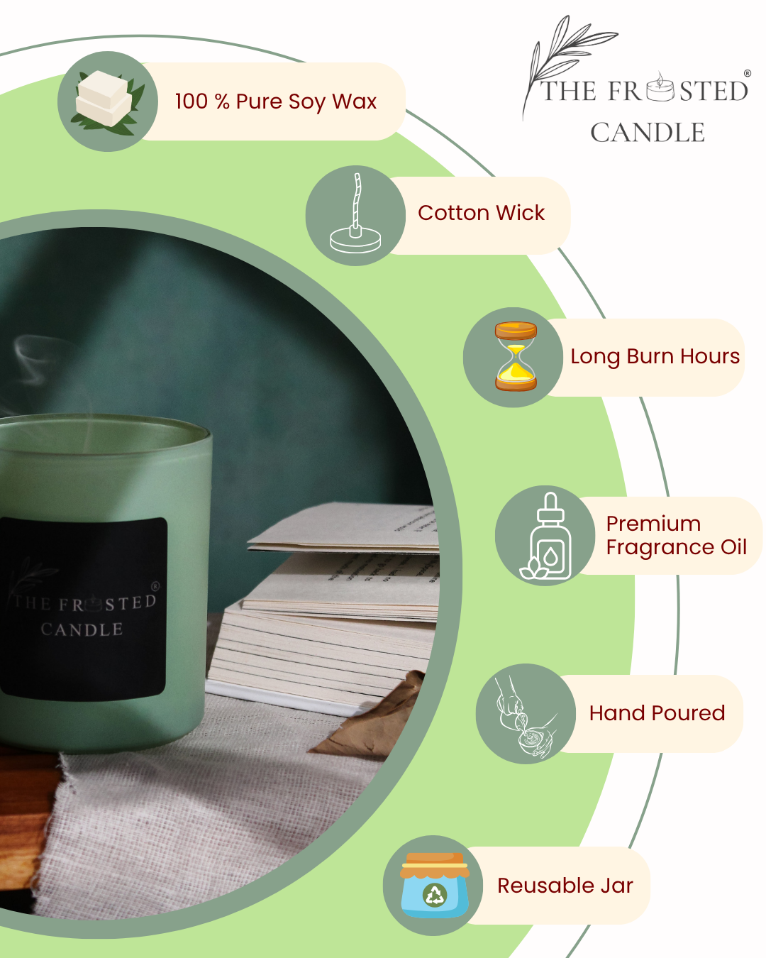 Oak Elegance | English Oakmoss | Soy Wax Candle | NAYAM