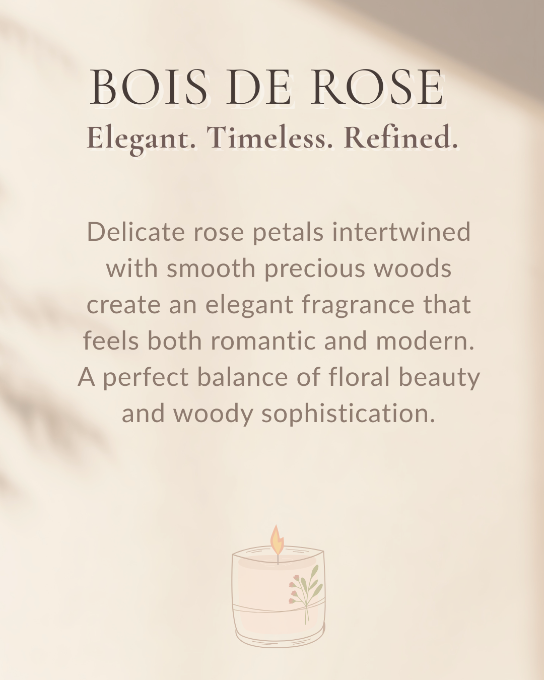 Rosewood Reverie | Bois de Rose | Soy Wax Candle | NAYAM