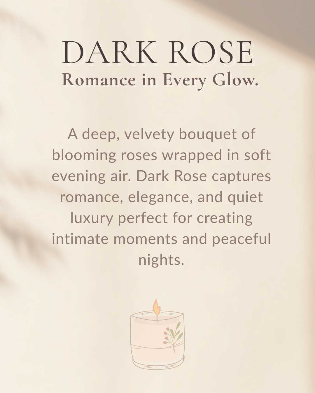 Floral Breeze | Dark Rose | Soy Wax Candle | OLI