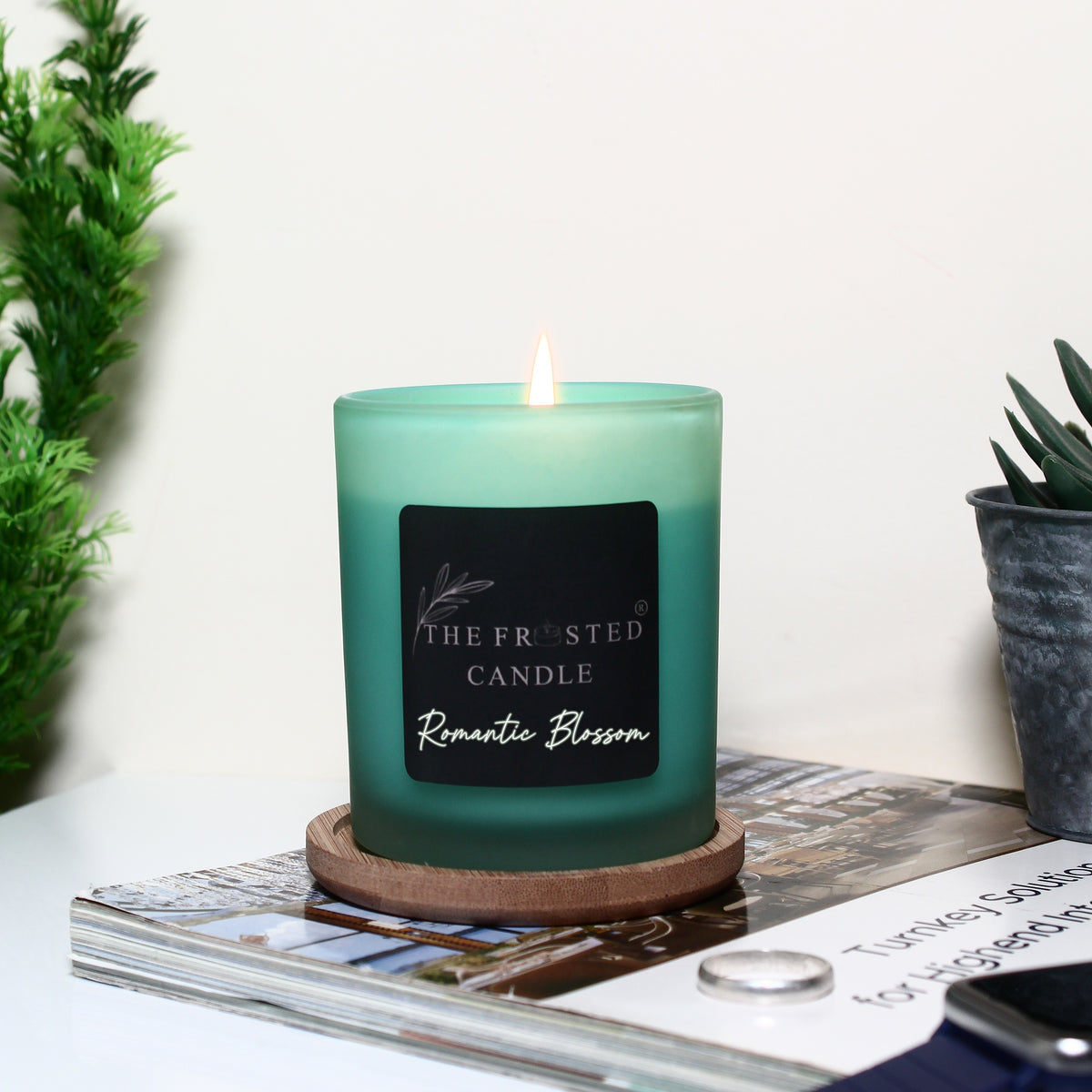 Romantic Blossom | Geranium & Saffron | Soy Wax Candle | NAYAM