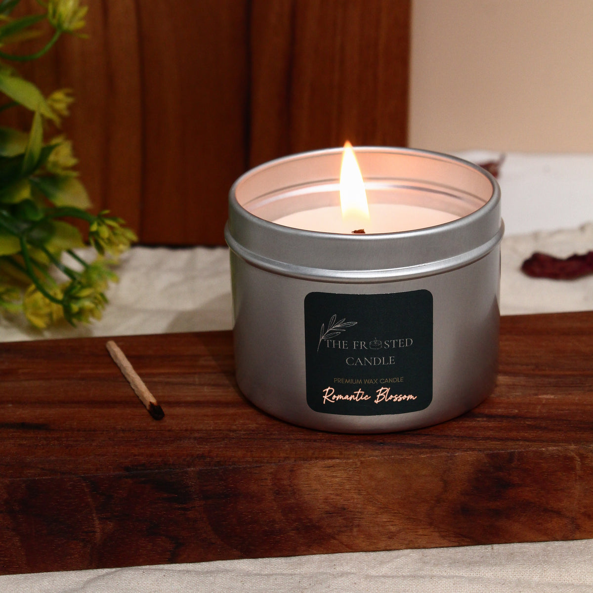 Romantic Blossom | Geranium & Saffron | Soy Wax Candle | MANAM (Premium Tin)