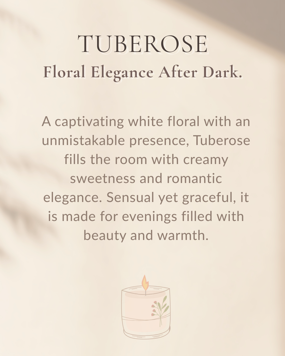 Tuberose | Scented Soy Wax Tealight Candles | Pack of 18