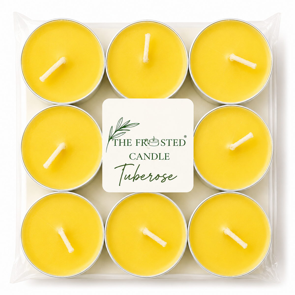 Tuberose | Scented Soy Wax Tealight Candles | Pack of 18