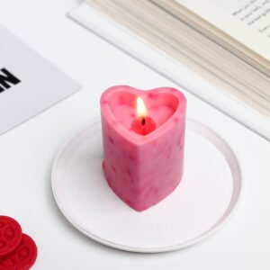 heartin pillar candle
