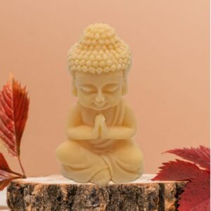 meditating buddha decorative candle